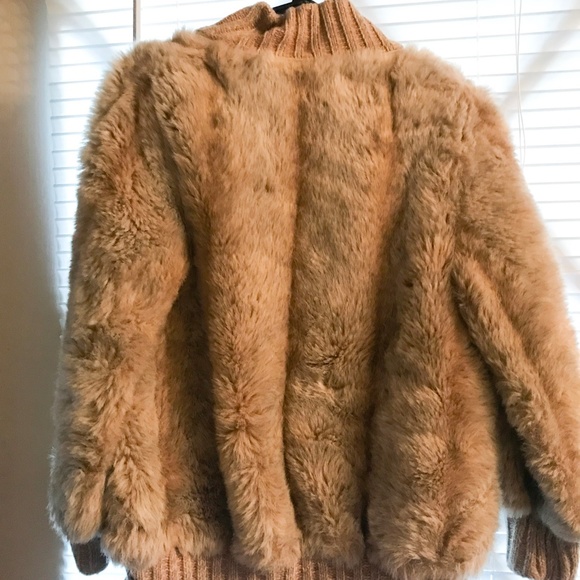 Vintage fur bomber jacket - Picture 3 of 4